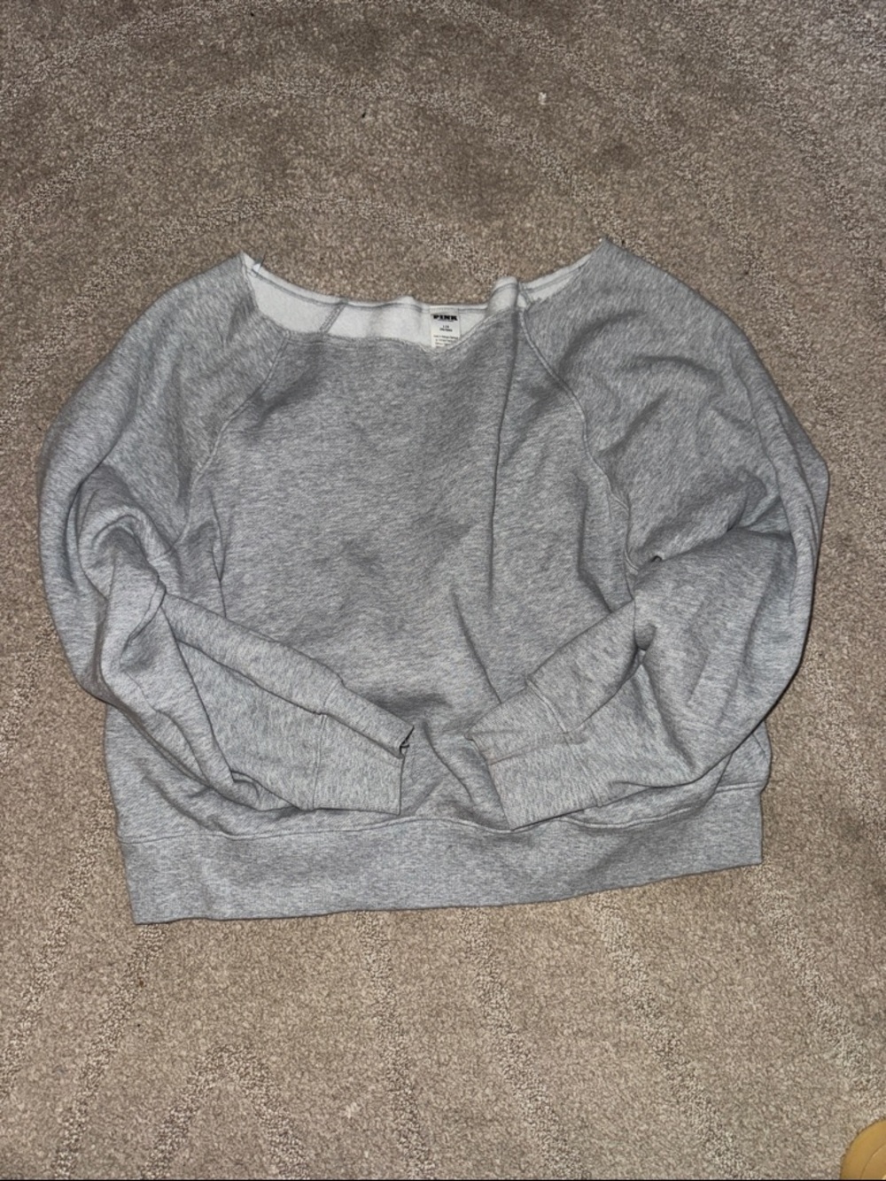 PINK Victoria's Secret Heather Gray Crewneck Sweatshirt
